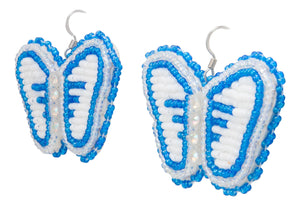 Navajo Native American Butterfly Seed Bead Earrings by JT Willie SKU231351