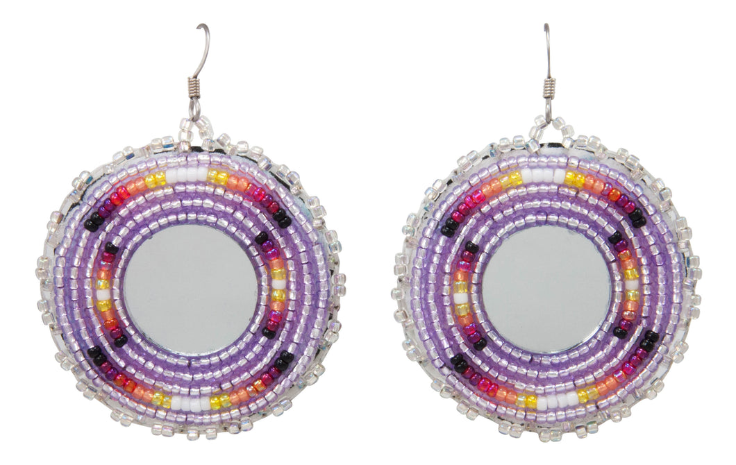 HAND BEADED EARRINGS Made on Navajo Reservation by Tina Native America –  Shop Bouboulina