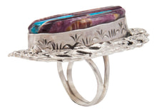 Load image into Gallery viewer, Navajo Native American Spiny Oyster and Turquoise Ring Size 8 by Clinton Pete SKU231365