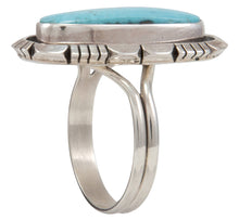 Load image into Gallery viewer, Navajo Native American Kingman Turquoise Ring Size 10 by Robert Concho SKU231491