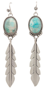 Navajo Native American Rio Chico Turquoise Earrings by Martha Willeto SKU231520