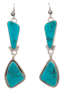 Navajo Native American Kingman Turquoise Earrings by Martha Willeto SKU231547