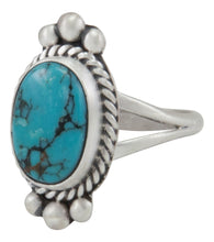 Load image into Gallery viewer, Navajo Native American Pilot Mountain Turquoise Ring Size 6 3/4 by Willeto SKU231589
