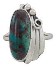 Load image into Gallery viewer, Navajo Native American Deep River Chrysocolla Ring Size 8 1/4 by Willeto SKU231626