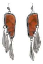 Load image into Gallery viewer, Navajo Native American Sponge Coral Earrings by Martha Willeto SKU231642