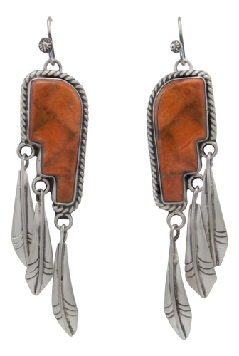 Navajo Native American Sponge Coral Earrings by Martha Willeto SKU231642