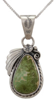 Load image into Gallery viewer, Navajo Native American Royston Turquoise Pendant Necklace by Martha Willeto SKU231657