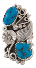 Load image into Gallery viewer, Navajo Native American Kingman Turquoise Ring Size 8 1/2 by Kenneth Jones SKU231685