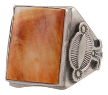 Load image into Gallery viewer, Navajo Native American Orange Spiny Oyster Shell Ring Size 12 by Rita Tom SKU231695
