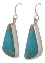 Load image into Gallery viewer, Navajo Native American Kingman Turquoise Earrings by Sam Harrold SKU231718