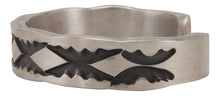 Load image into Gallery viewer, Navajo Native American Stamped Sterling Silver Bracelet by Nora Tahe SKU231736