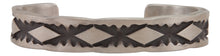 Load image into Gallery viewer, Navajo Native American Stamped Sterling Silver Bracelet by Nora Tahe SKU231736