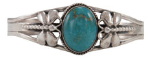Load image into Gallery viewer, Navajo Native American Kingman Turquoise Bracelet by Harold Tahe SKU231739