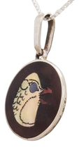 Load image into Gallery viewer, Zuni Native American Shell Inlay Yellow Bird Pendant Necklace by Coonsis SKU231747