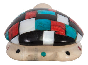 Zuni Native American Fishrock and Turquoise Turtle Fetish by Cheryl Beyuka SKU231766