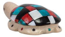 Load image into Gallery viewer, Zuni Native American Fishrock and Turquoise Turtle Fetish by Cheryl Beyuka SKU231766