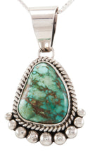 Load image into Gallery viewer, Navajo Native American Broken Arrow Turquoise Pendant Necklace by Spencer SKU231835