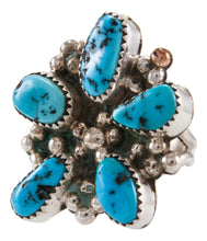 Load image into Gallery viewer, Navajo Native American Kingman Turquoise Ring Size 8 1/4 by Kenneth Jones SKU231868