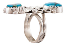 Load image into Gallery viewer, Navajo Native American Kingman Turquoise Ring Size 10 by Kenneth Jones SKU231869