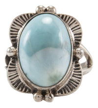 Load image into Gallery viewer, Navajo Native American Larimar Ring Size 8 by Mary Ann Spencer SKU231872