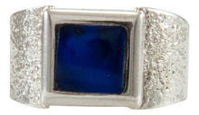 Load image into Gallery viewer, Navajo Native American Lapis Ring Size 10 1/2 by Monty Claw SKU231925
