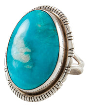 Load image into Gallery viewer, Navajo Native American Kingman Turquoise Ring Size 9 3/4 by Scott Skeets SKU231933