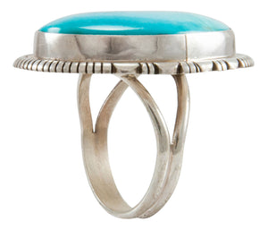 Navajo Native American Kingman Turquoise Ring Size 9 3/4 by Scott Skeets SKU231933