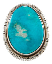 Load image into Gallery viewer, Navajo Native American Kingman Turquoise Ring Size 9 3/4 by Scott Skeets SKU231933