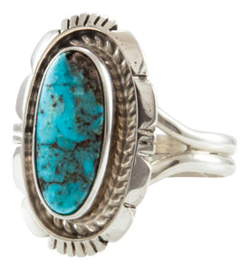 Navajo Native American Kingman Turquoise Ring Size 8 3/4 by Robert Concho SKU231935