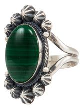 Load image into Gallery viewer, Navajo Native American Malachite Ring Size 9 1/4 by Calladitto SKU231981