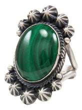 Load image into Gallery viewer, Navajo Native American Malachite Ring Size 7 by Calladitto SKU231982