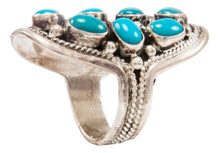 Load image into Gallery viewer, Navajo Native American Kingman Turquoise Ring Size 8 3/4 by Touchine SKU231986