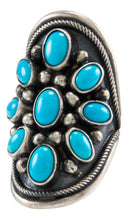 Load image into Gallery viewer, Navajo Native American Kingman Turquoise Ring Size 5 by Paul Livingston SKU231989