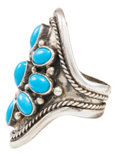 Load image into Gallery viewer, Navajo Native American Kingman Turquoise Ring Size 7 3/4 by Albert Platero SKU231990