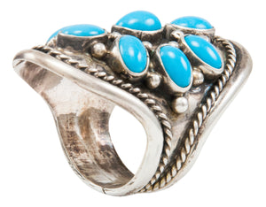 Navajo Native American Kingman Turquoise Ring Size 7 3/4 by Albert Platero SKU231990