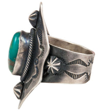 Load image into Gallery viewer, Navajo Native American Kingman Turquoise Ring Size 8 3/4 by Danny Clark SKU231996