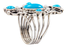 Load image into Gallery viewer, Navajo Native American Sleeping Beauty Turquoise Ring Size 8 3/4 by Kathleen Chavez SKU232011