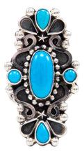 Load image into Gallery viewer, Navajo Native American Sleeping Beauty Turquoise Ring Size 5 3/4 by Kathleen Chavez SKU232013