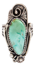 Load image into Gallery viewer, Navajo Native American Lone Mountain Turquoise Ring Size 8 by Lorenzo Juan SKU232036