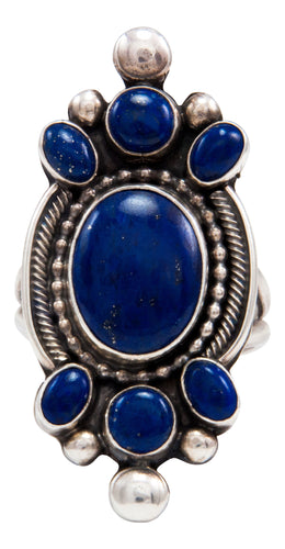 Navajo Native American Lapis Ring Size 10 1/2 by RRB SKU232056