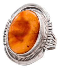 Load image into Gallery viewer, Navajo Native American Spiny Oyster Shell Ring Size 5 1/4 by Kevin Willie SKU232075