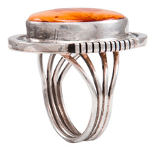 Load image into Gallery viewer, Navajo Native American Spiny Oyster Shell Ring Size 5 1/4 by Kevin Willie SKU232075