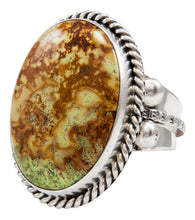 Load image into Gallery viewer, Navajo Native American Gaspeite Ring Size 9 1/2 by Roy Tom SKU232097