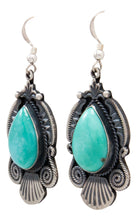 Load image into Gallery viewer, Navajo Native American Kingman Turquoise Earrings by Calladitto SKU232117