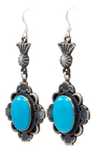 Load image into Gallery viewer, Navajo Native American Kingman Turquoise Earrings by Calladitto SKU232122
