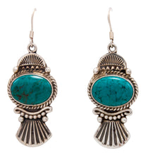 Load image into Gallery viewer, Navajo Native American Kingman Turquoise Earrings by Calladitto SKU232130
