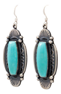 Navajo Native American Kingman Turquoise Earrings by Calladitto SKU232136