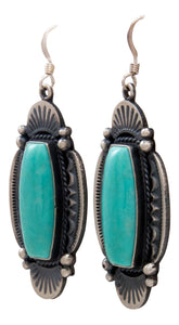 Navajo Native American Kingman Turquoise Earrings by Calladitto SKU232137
