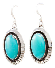 Load image into Gallery viewer, Navajo Native American Kingman Turquoise Earrings by Carol Wylie SKU232173