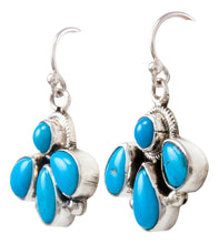 Load image into Gallery viewer, Navajo Native American Kingman Turquoise Earrings by Bobby Johnson SKU232182